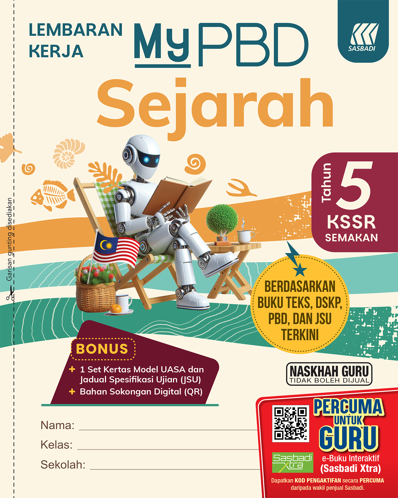 LEMBARAN KERJA MYPBD KSSR SEJARAH  TAHUN 5 Cover